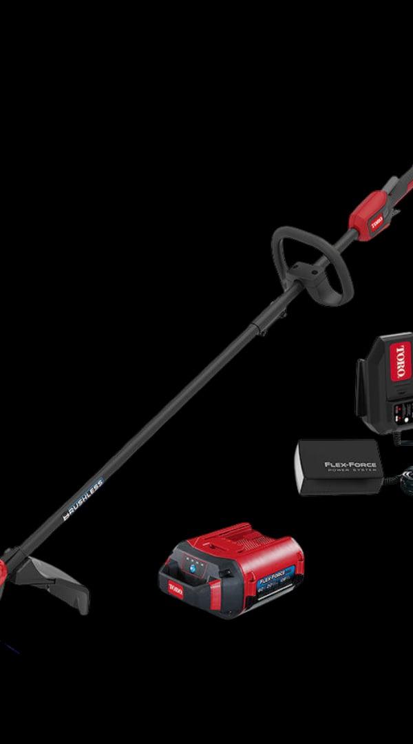 Toro 60V MAX* 13 in. (33.0 cm) / 15 in. (38.1 cm) Brushless String Trimmer with 2.0Ah Battery
